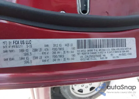 2016 Jeep Patriot Sport from USA, damaged, VIN 1C4NJPBA5GD764995